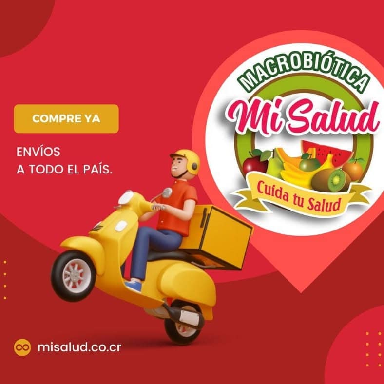 Repartidor Mi Salud en moto